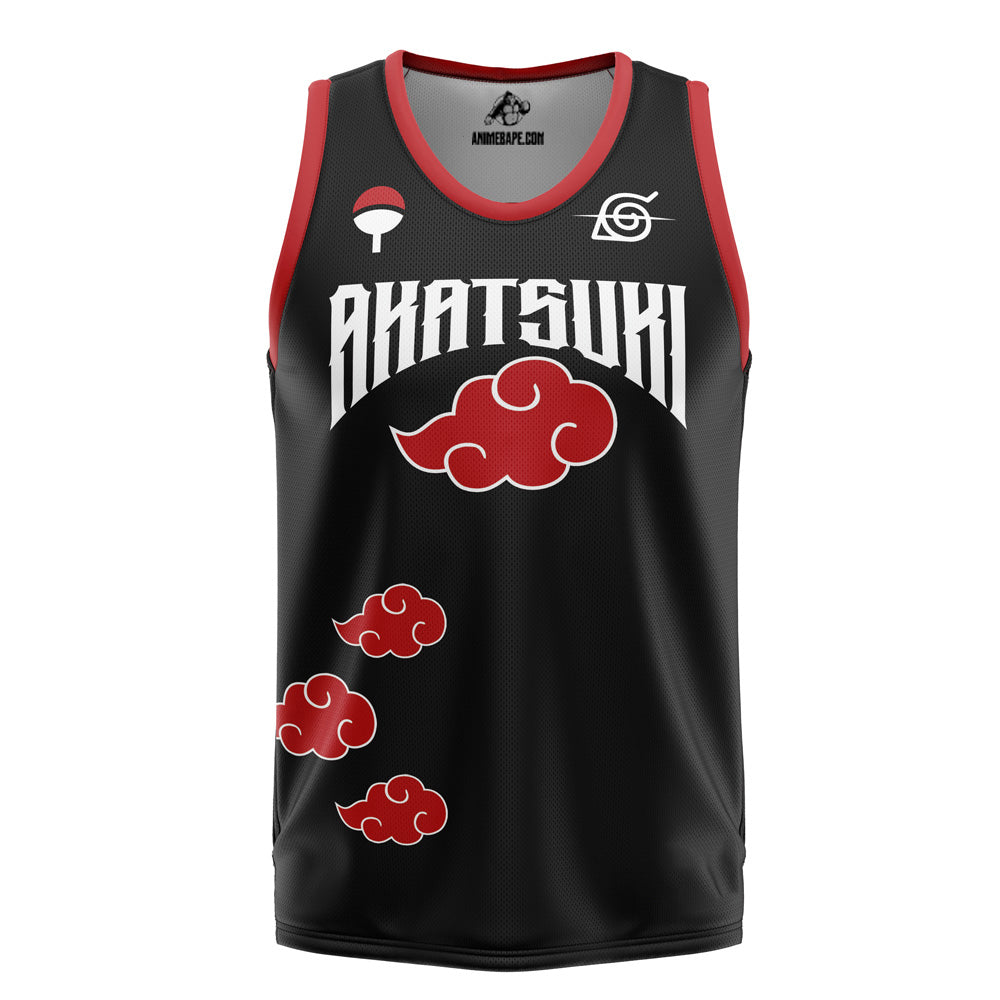 Naruto Akatsuki Uchiha Basketball Jersey