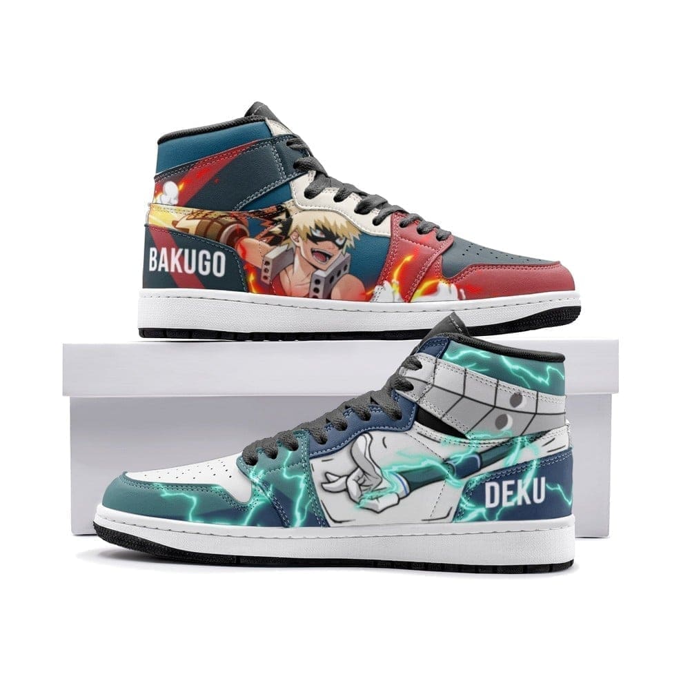 Deku And Bakugo My Hero Air Jordan 1 High Top Shoes