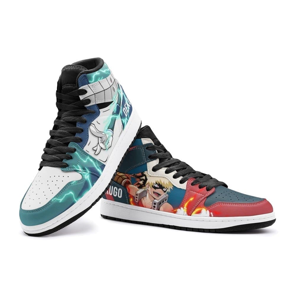 Deku And Bakugo My Hero Air Jordan 1 High Top Shoes