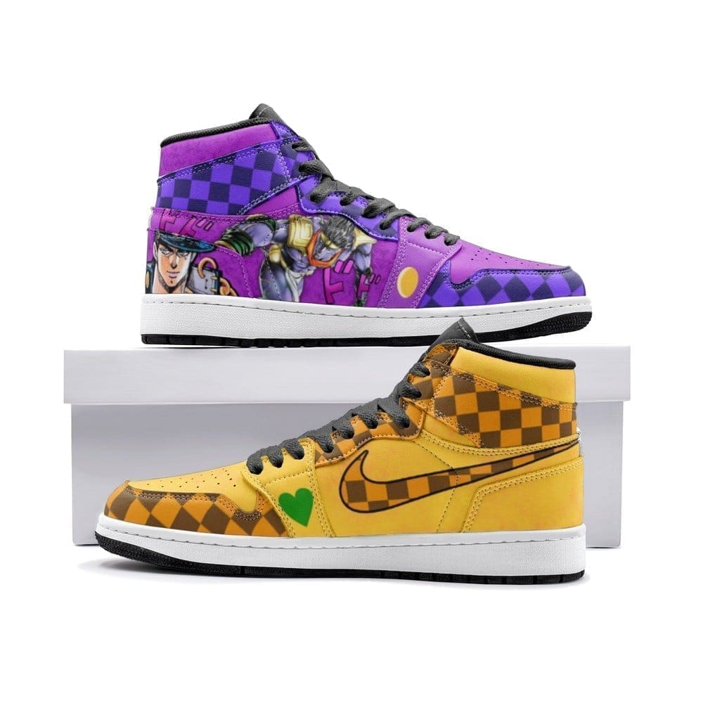 Dio Vs Jotaro Air Jordan 1 High Top Shoes