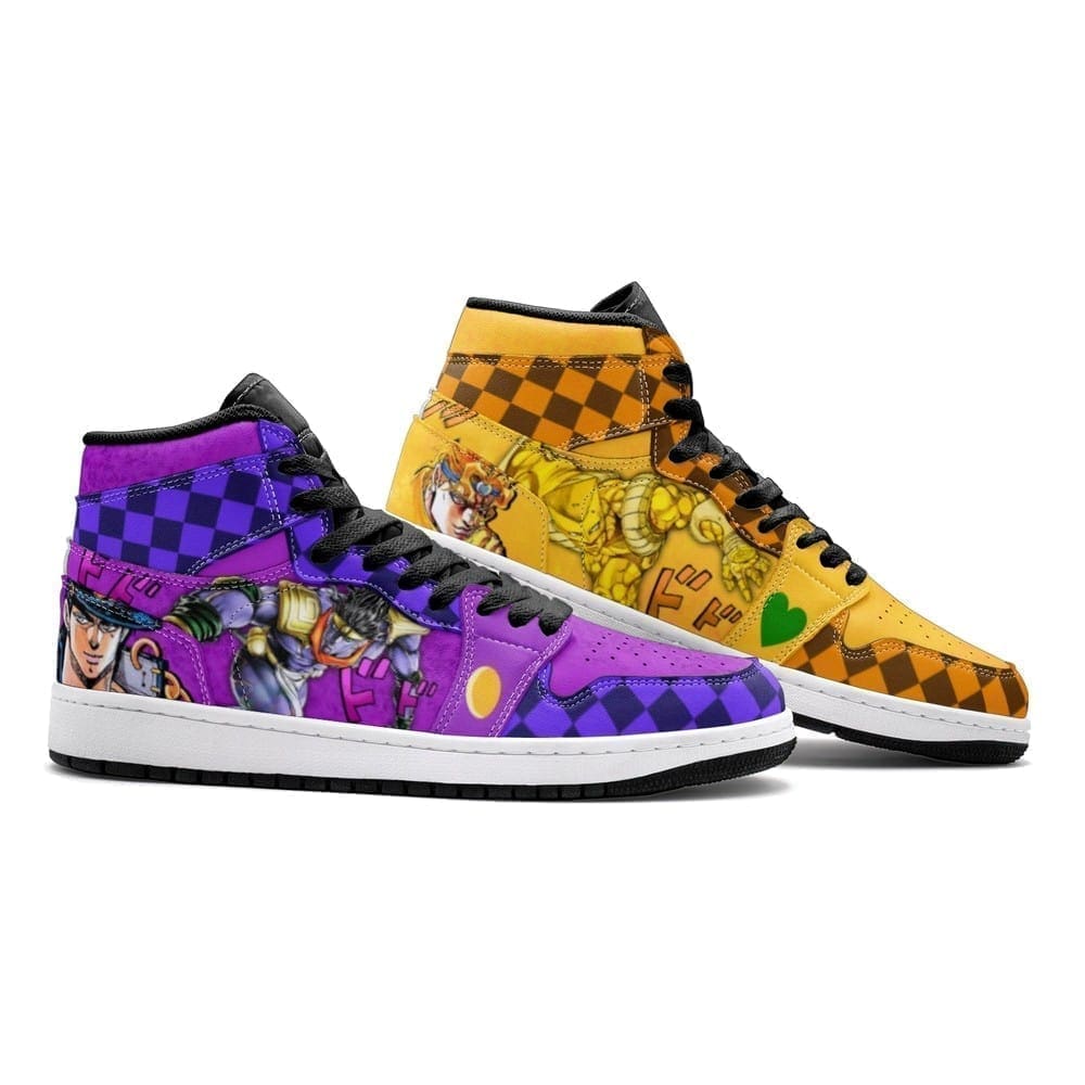 Dio Vs Jotaro Air Jordan 1 High Top Shoes