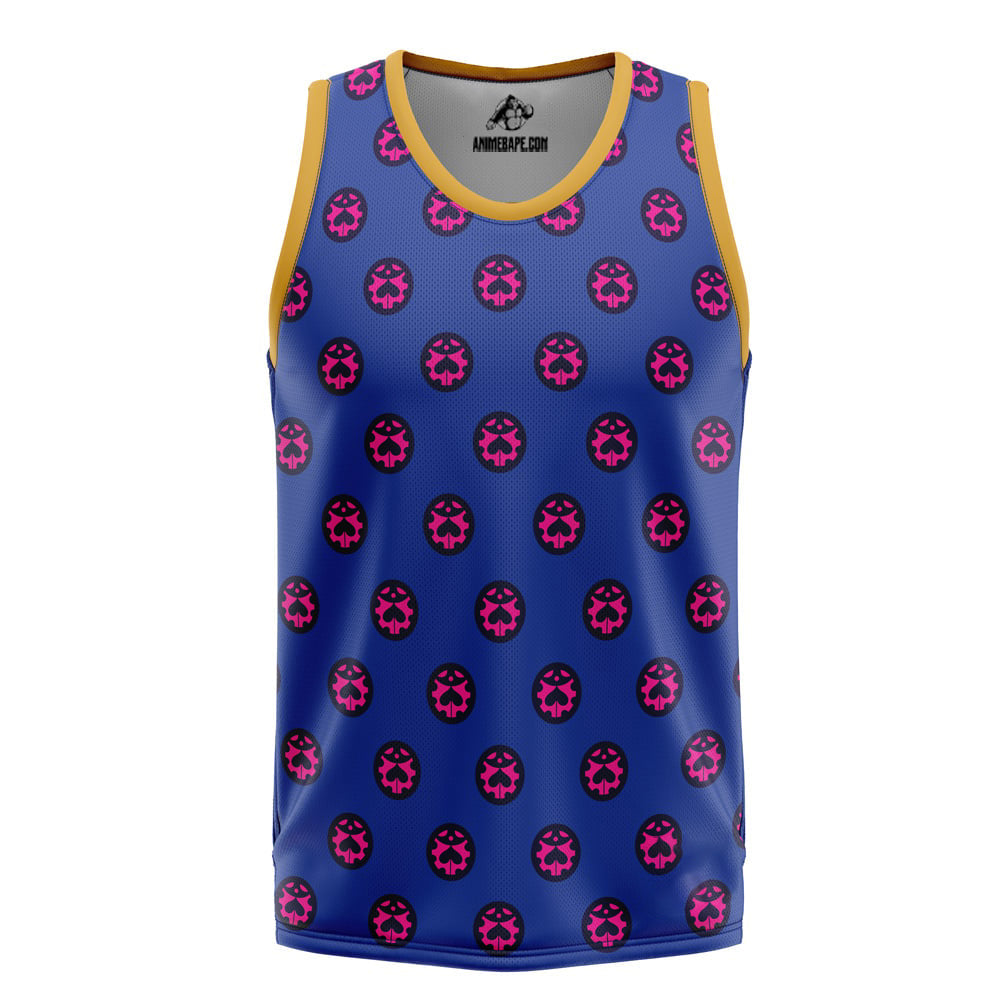 Anime Giorno Giovanna Jojo's Bizarre Adventure Basketball Jersey