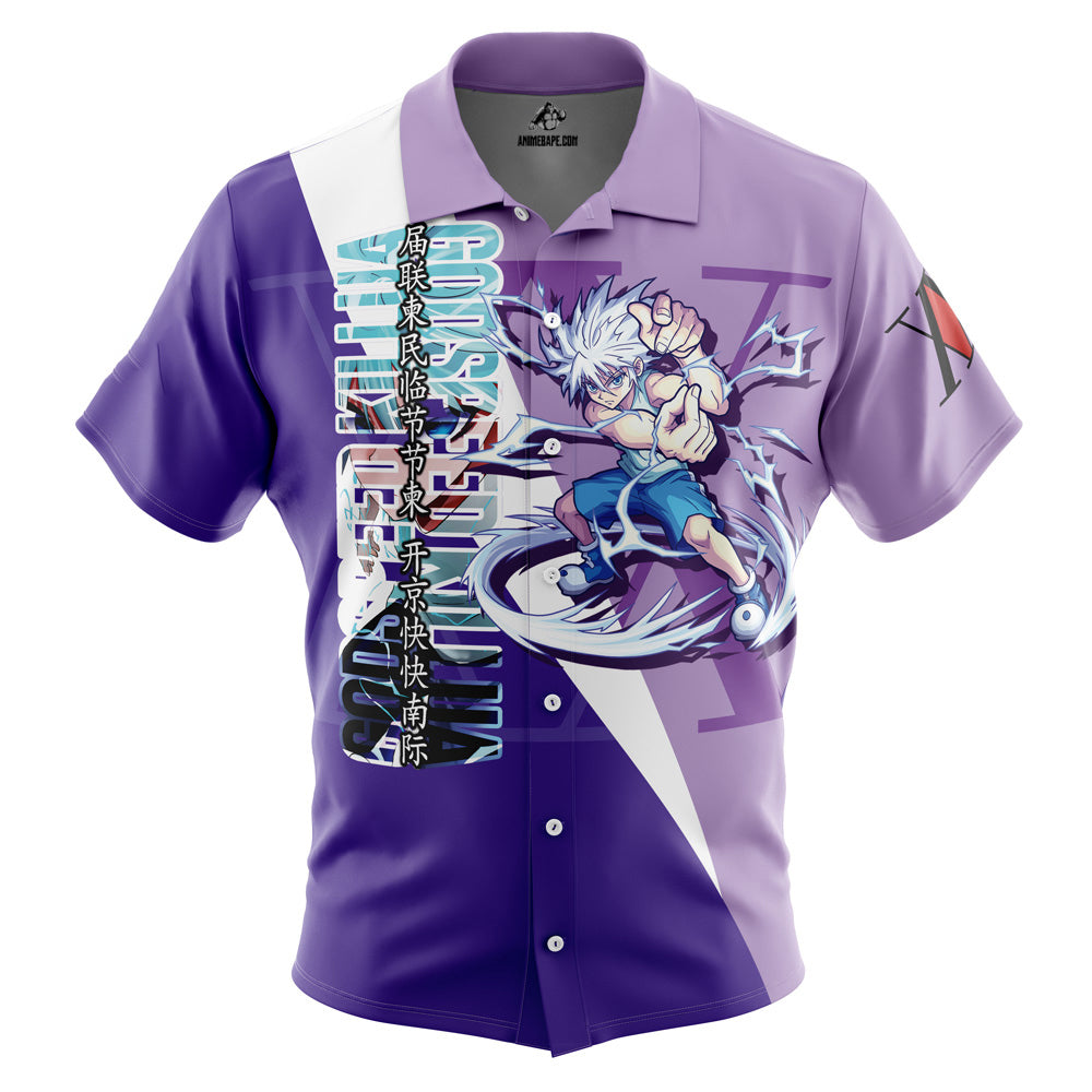 Killua Zoldyck Hunter x Hunter Button Up Hawaiian Shirt