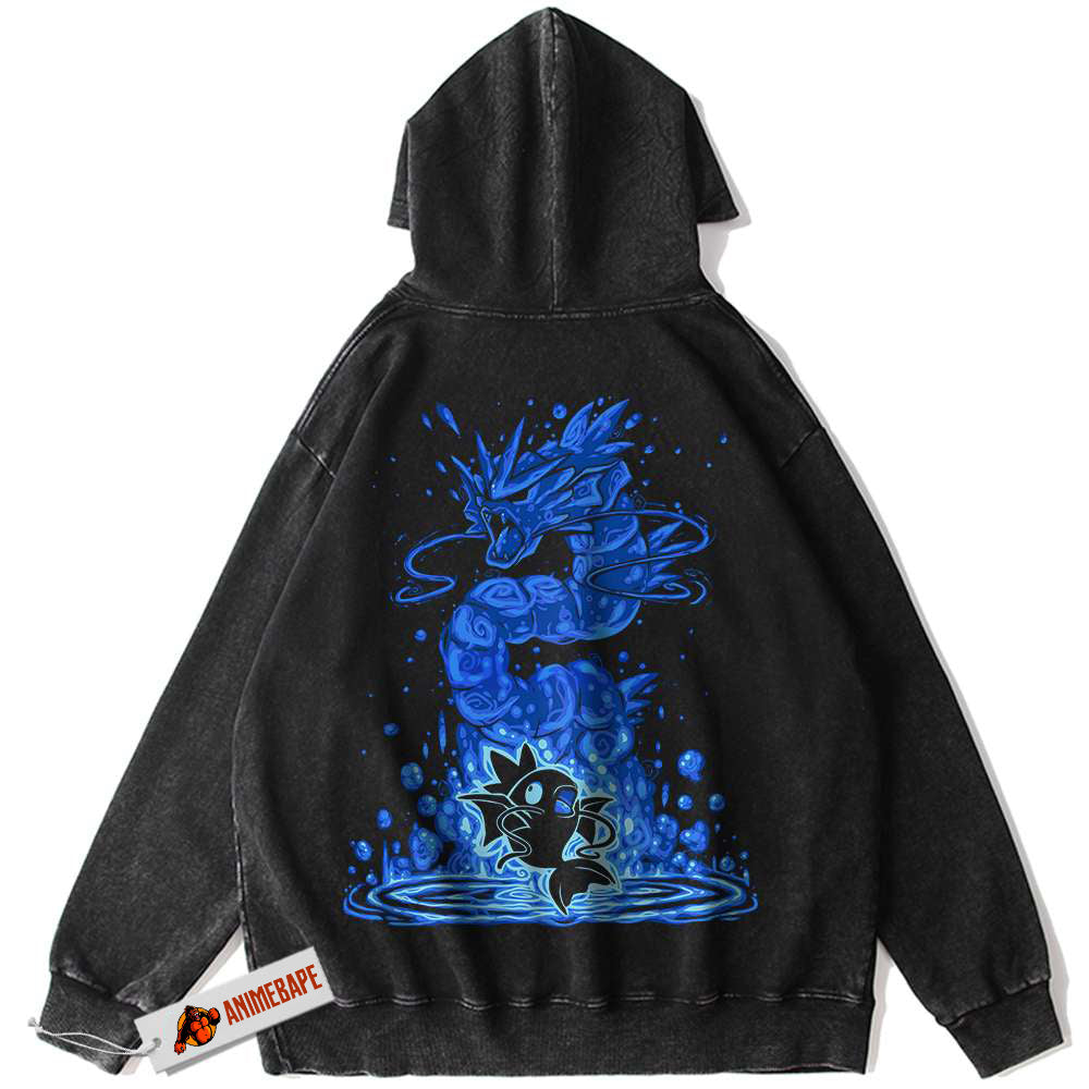 Gyarados Magikarp Pokemon Vintage Anime Hoodie for Men and Women