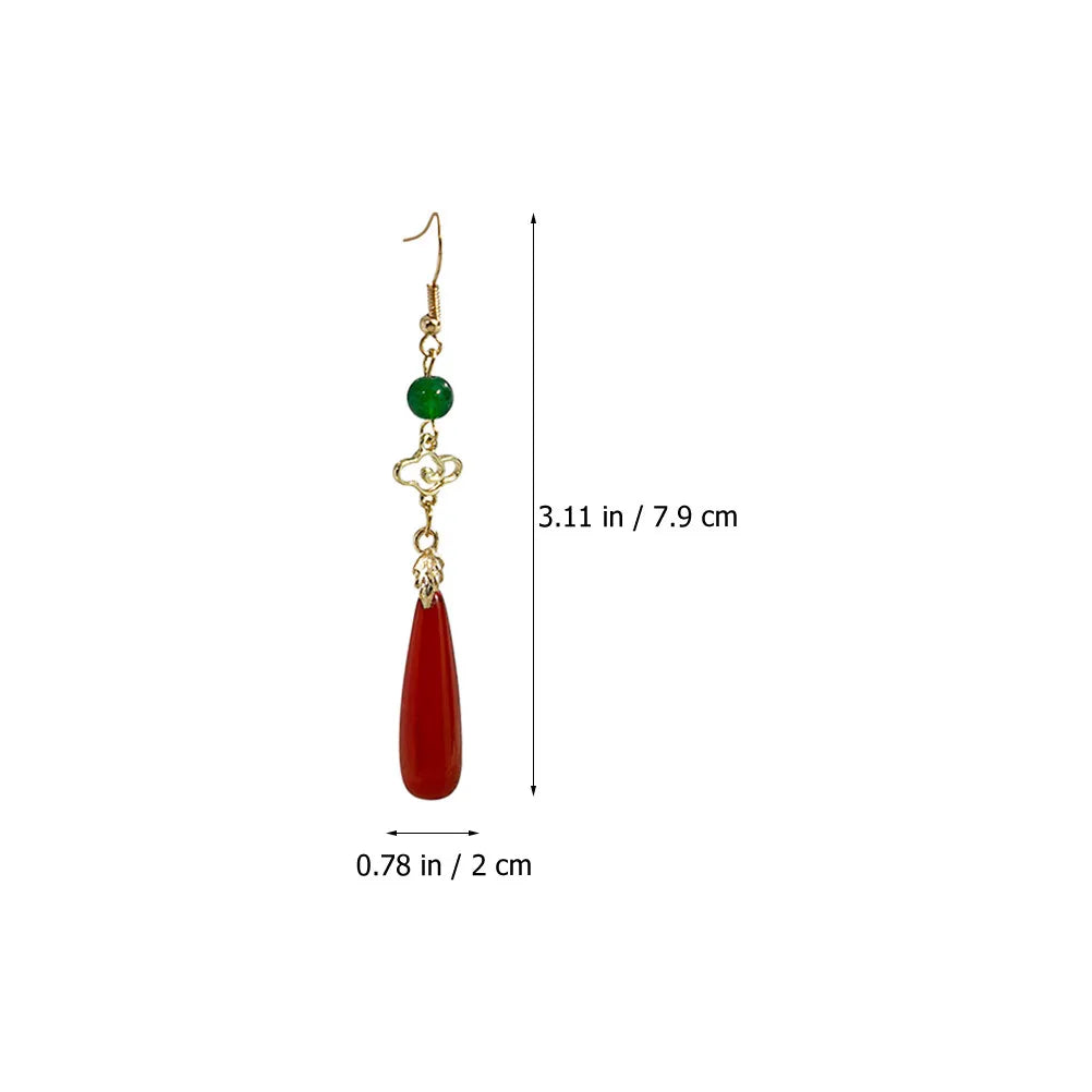 1Pair Xiangyun Women Drop Earrings Fashion Gemstone Dangle Design Long Earrings for Female Daily Party Wear Woman Eardrop