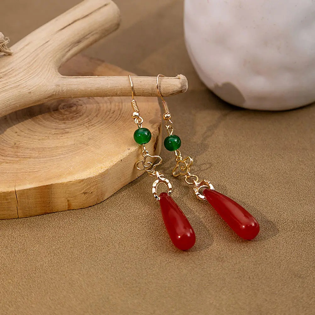 1Pair Xiangyun Women Drop Earrings Fashion Gemstone Dangle Design Long Earrings for Female Daily Party Wear Woman Eardrop