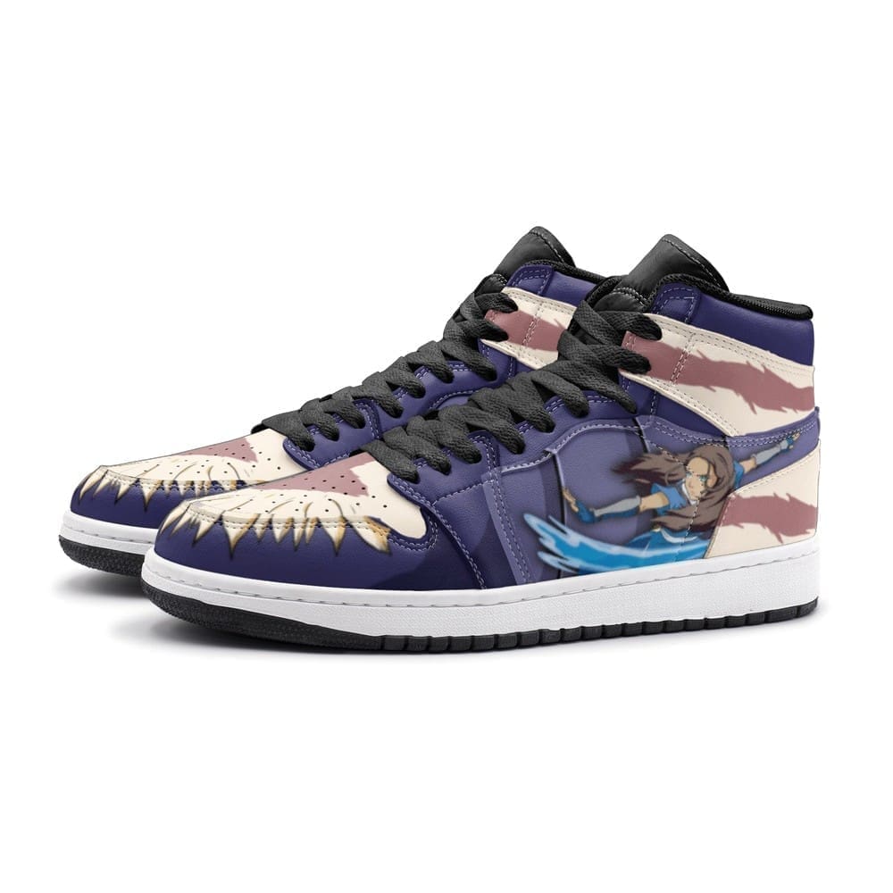 Aang And Katara Avatar Air Jordan 1 High Top Shoes