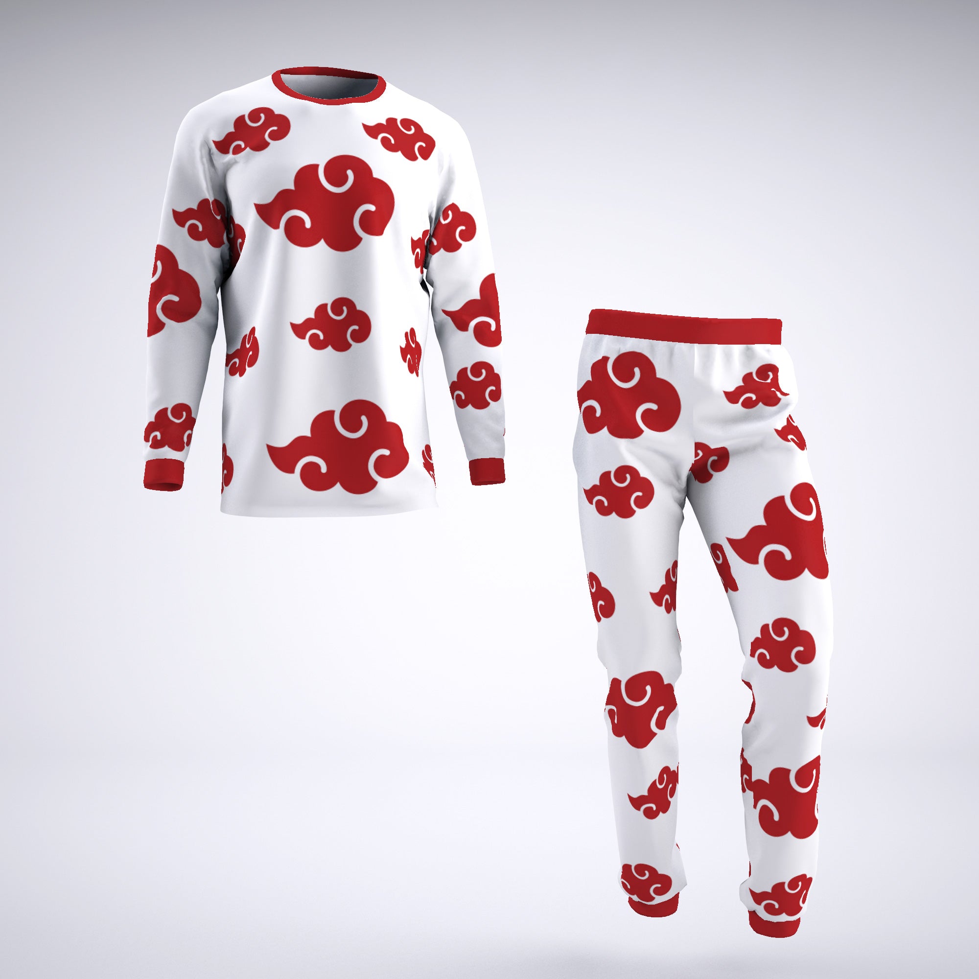 Naruto Akatsuki White Pajamas