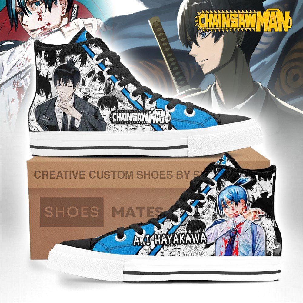 Aki Hayakawa Chainsaw Man High Top Shoes