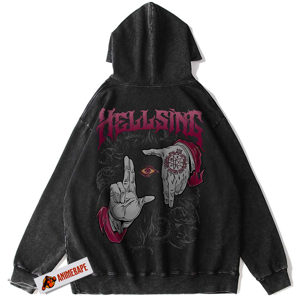 Hellsing Alucard Vintage Anime Hoodie for Fans - Unisex Hoodie