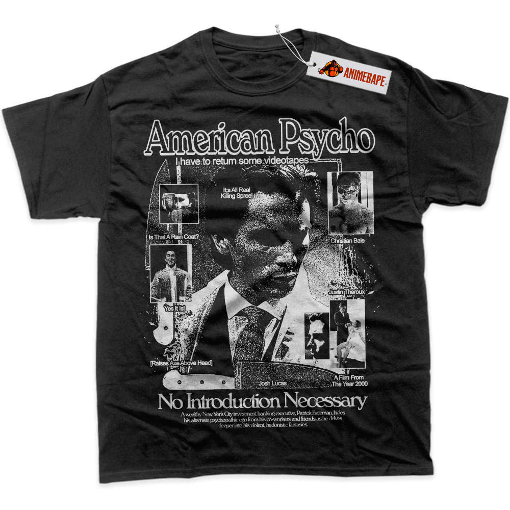 Halloween American Psycho Horror Graphic T-Shirt American