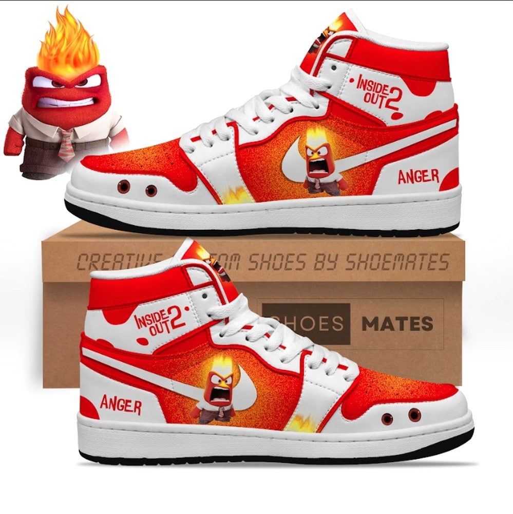 Anger Inside Out AJ1 High Top Shoes