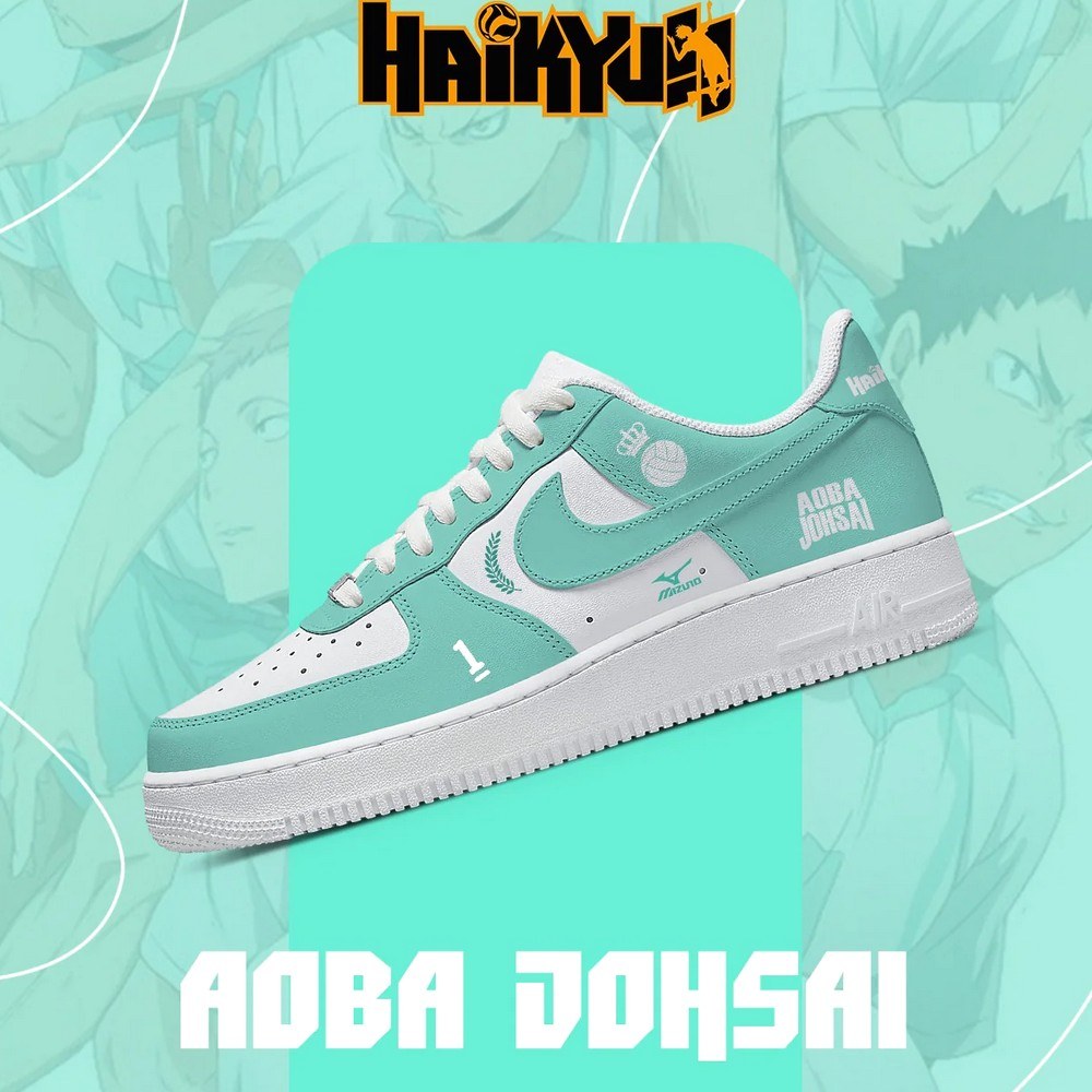 Aoba Johsai Haikyuu!! AF1 Shoes