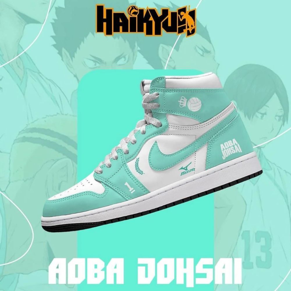 Aoba Johsai Haikyuu AJ1 High Top Shoes