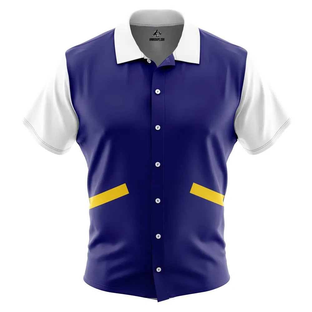 Pokemon Ash Ketchum' First Outfit Button Up Hawaiian Shirt
