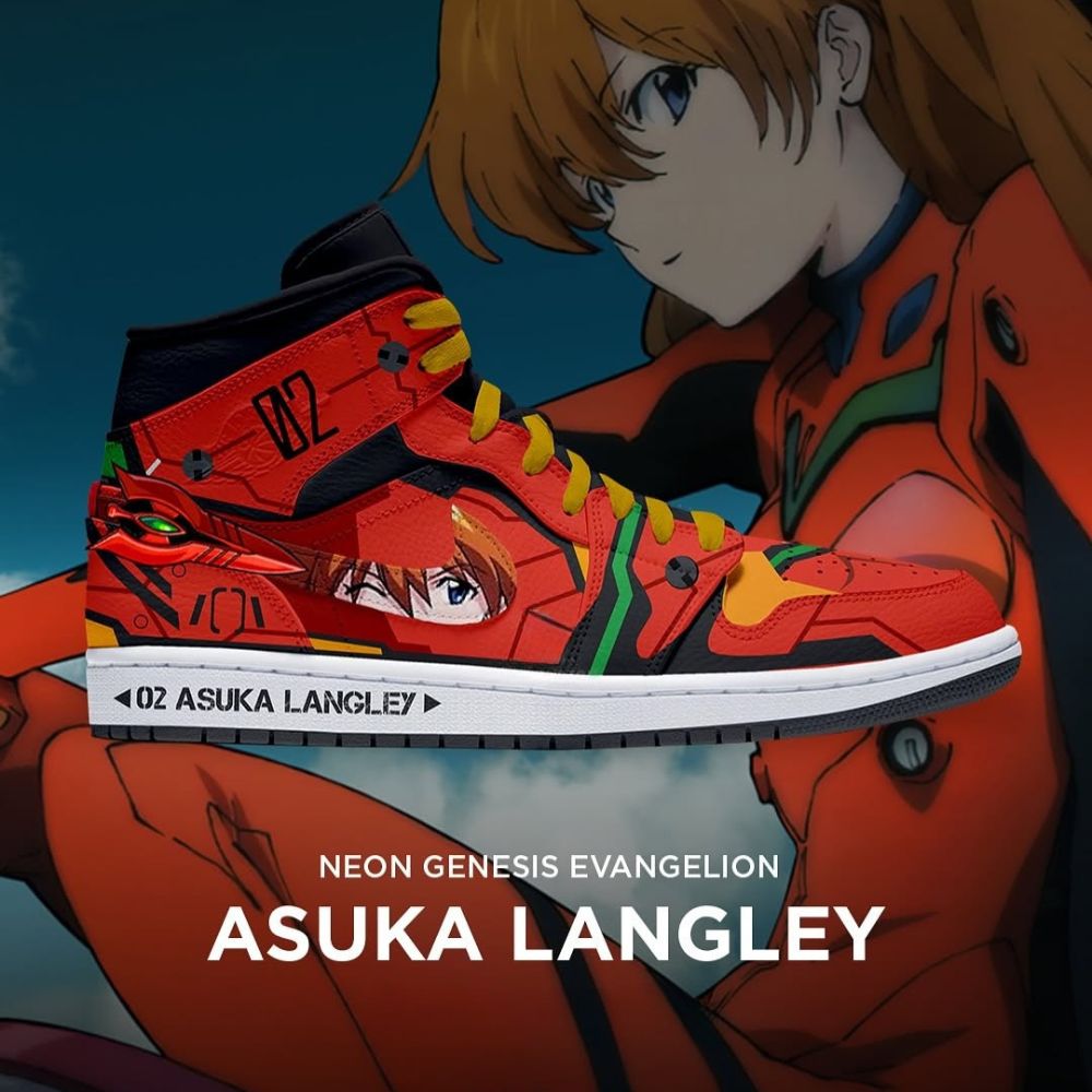 Asuka Langley Neon Genesis Evangelion High Top Shoes