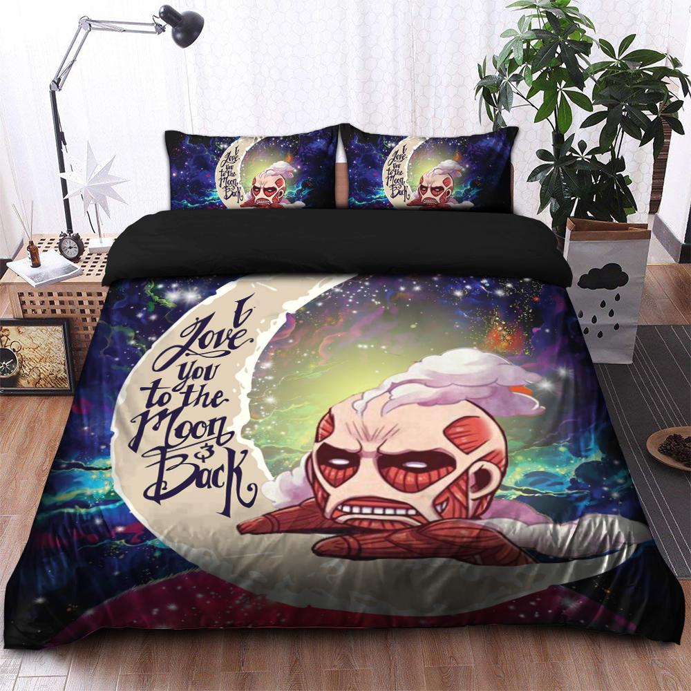 Attack on Titan Galaxy Duvet Cover Set with 2 Pillowcases