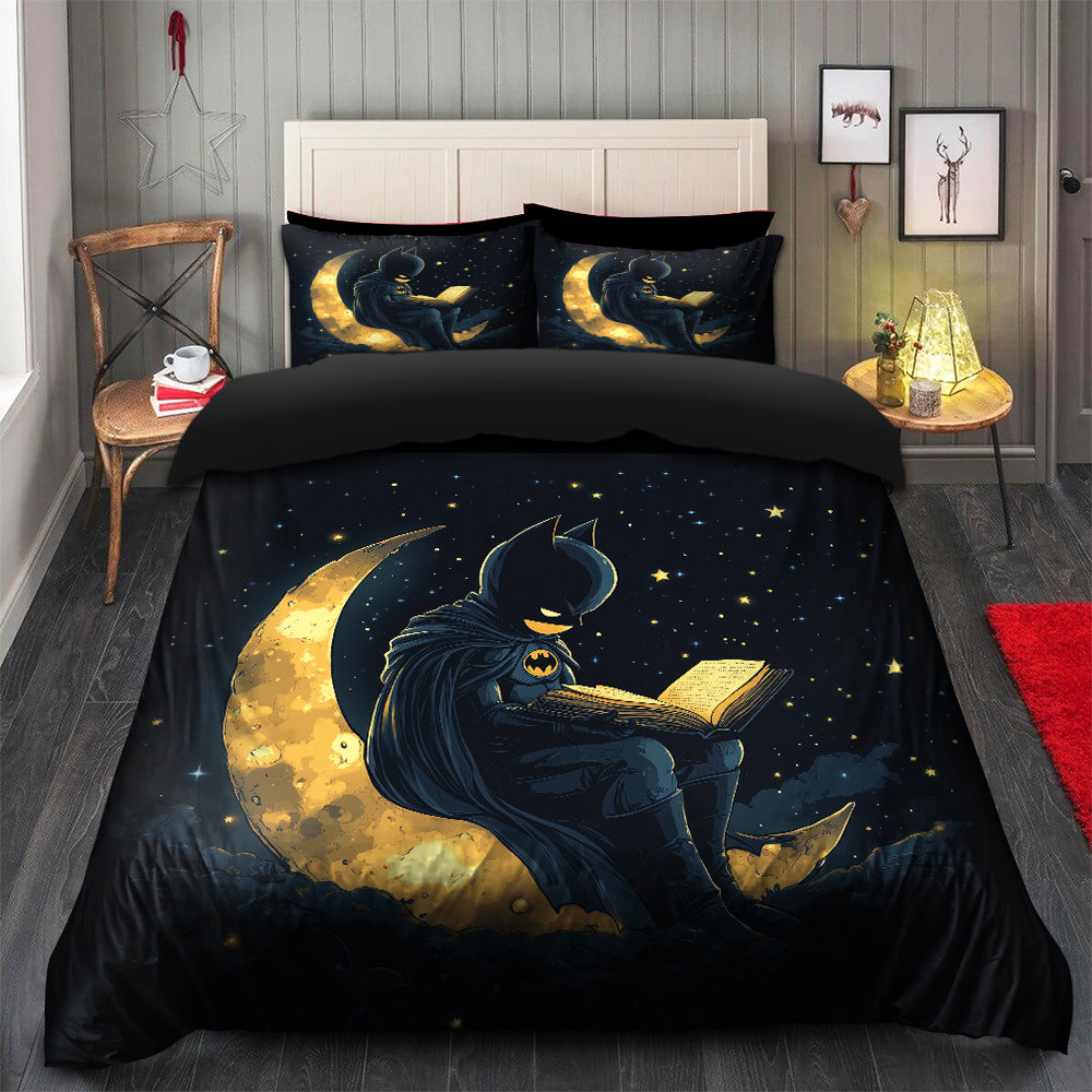 Batman Bedding Set Moon Duvet Cover and 2 Pillowcases