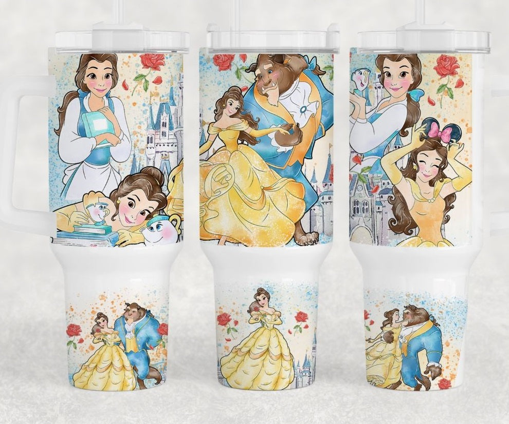 Beauty And The Beast Belle And The Beast Ball Gown Large Tumbler