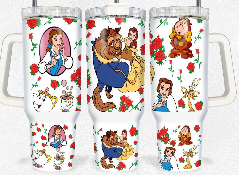 Beauty And The Beast Belle Dancings Large Tumbler