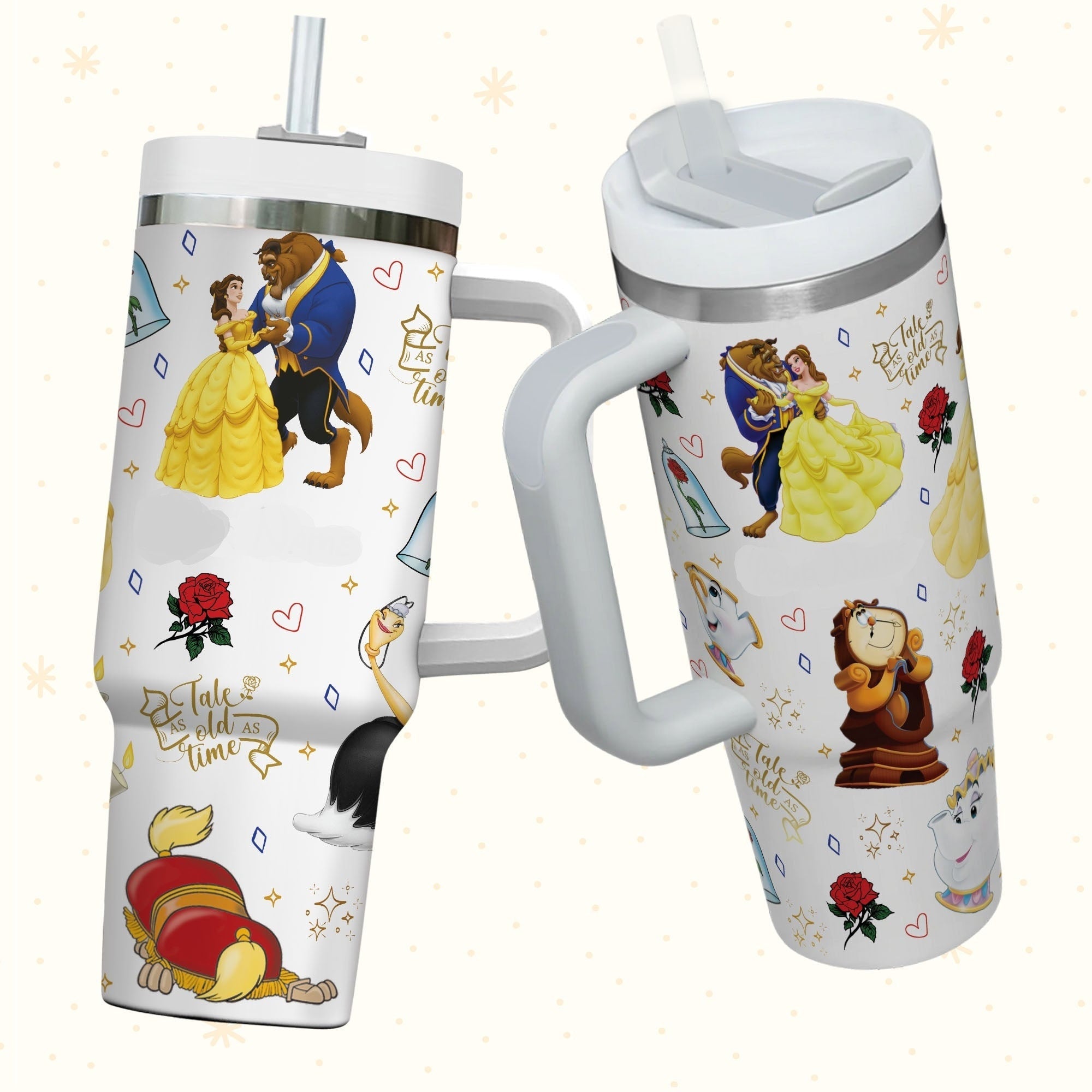 Beauty And The Beast Tale As Old As Time Large Tumbler
