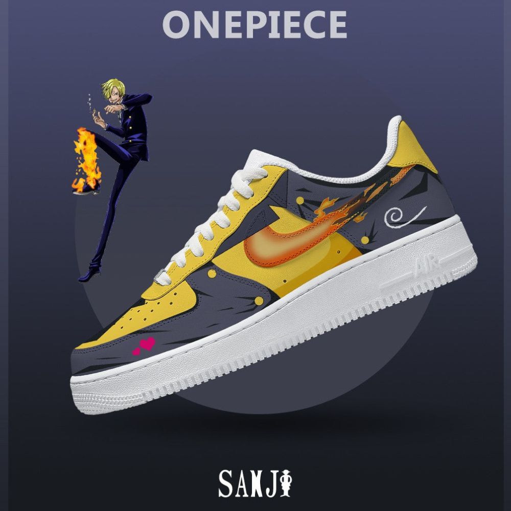 Black Leg Sanji No.4 One Piece AF1 Shoes