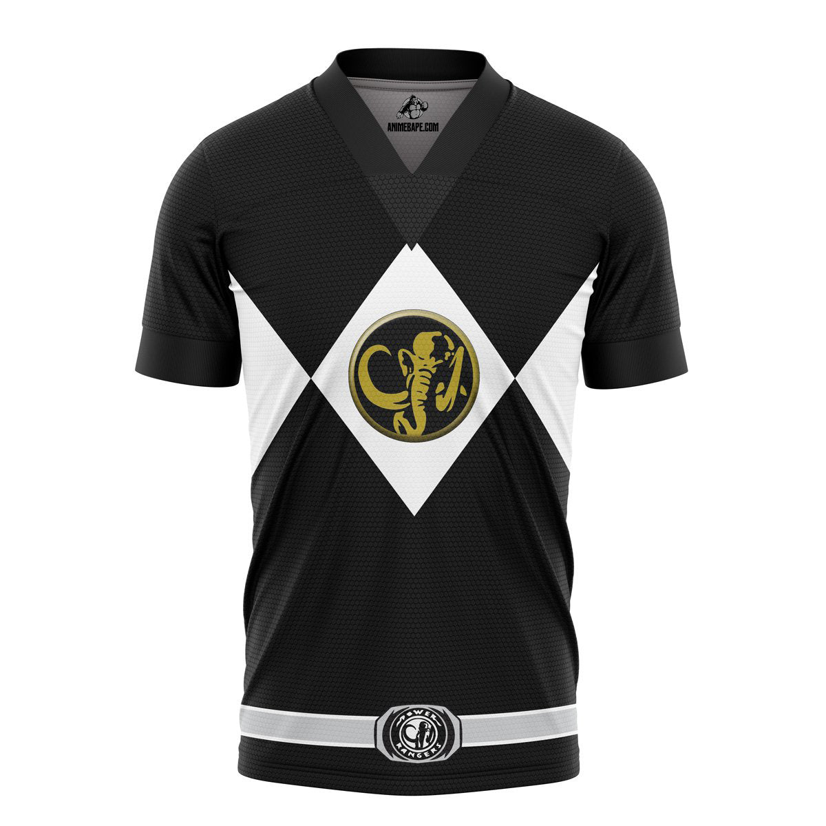 Black Ranger Mighty Morphin Power Rangers Soccer Jersey
