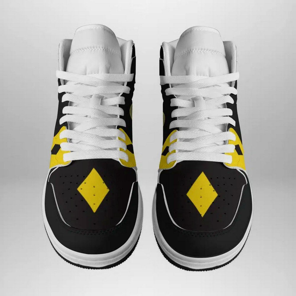 Black Ranger Ninjetti Power Rangers AJ1 High Top Shoes
