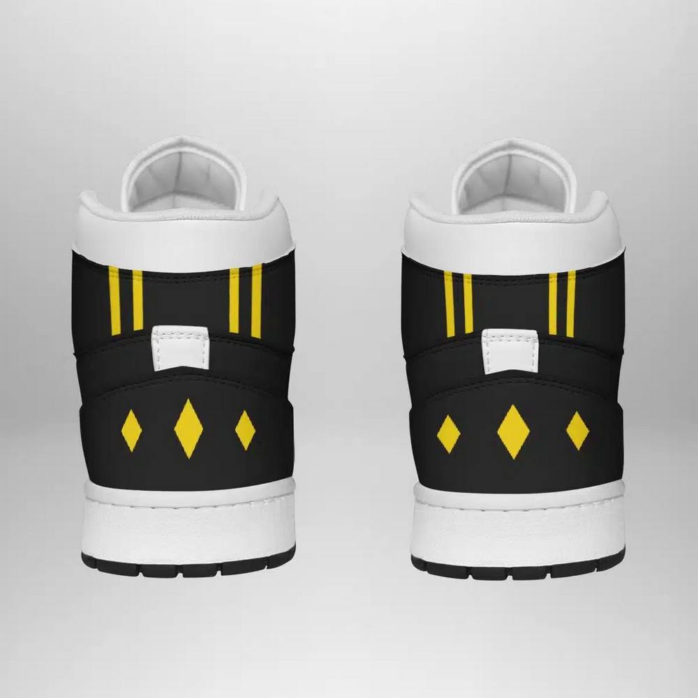 Black Ranger Ninjetti Power Rangers AJ1 High Top Shoes