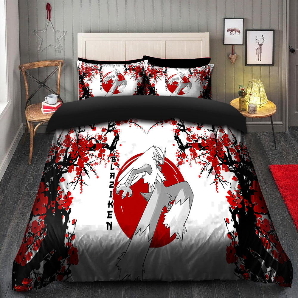 Blaziken Bedding Set Duvet Cover with 2 Pillowcases – Pokemon Japan