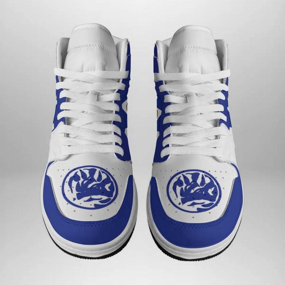 Blue Ranger Mighty Morphin Power Rangers AJ1 High Top Shoes