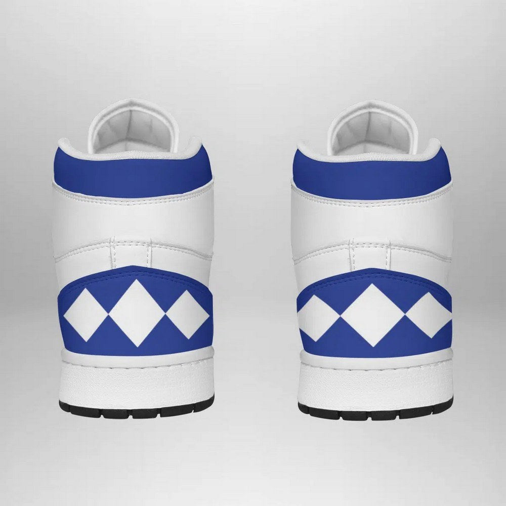 Blue Ranger Mighty Morphin V2 Power Rangers AJ1 Shoes