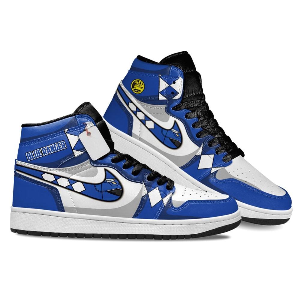 Blue Ranger Movie AJ1 High Top Shoes