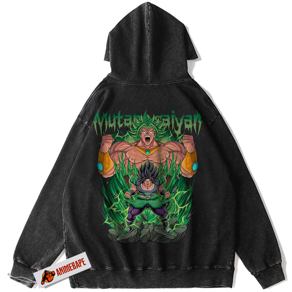 Dragon Ball Z Broly Vintage Hoodie for Anime Fans - DBZ Apparel