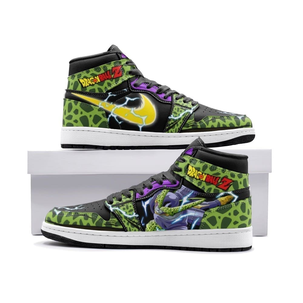 Cell Dragon Ball Z Air Jordan 1 High Top Shoes