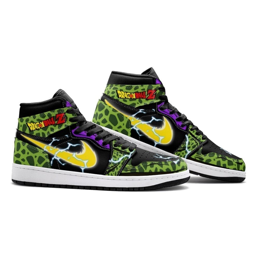 Cell Dragon Ball Z Air Jordan 1 High Top Shoes