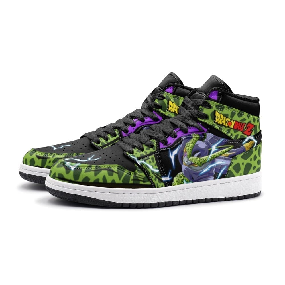 Cell Dragon Ball Z Air Jordan 1 High Top Shoes