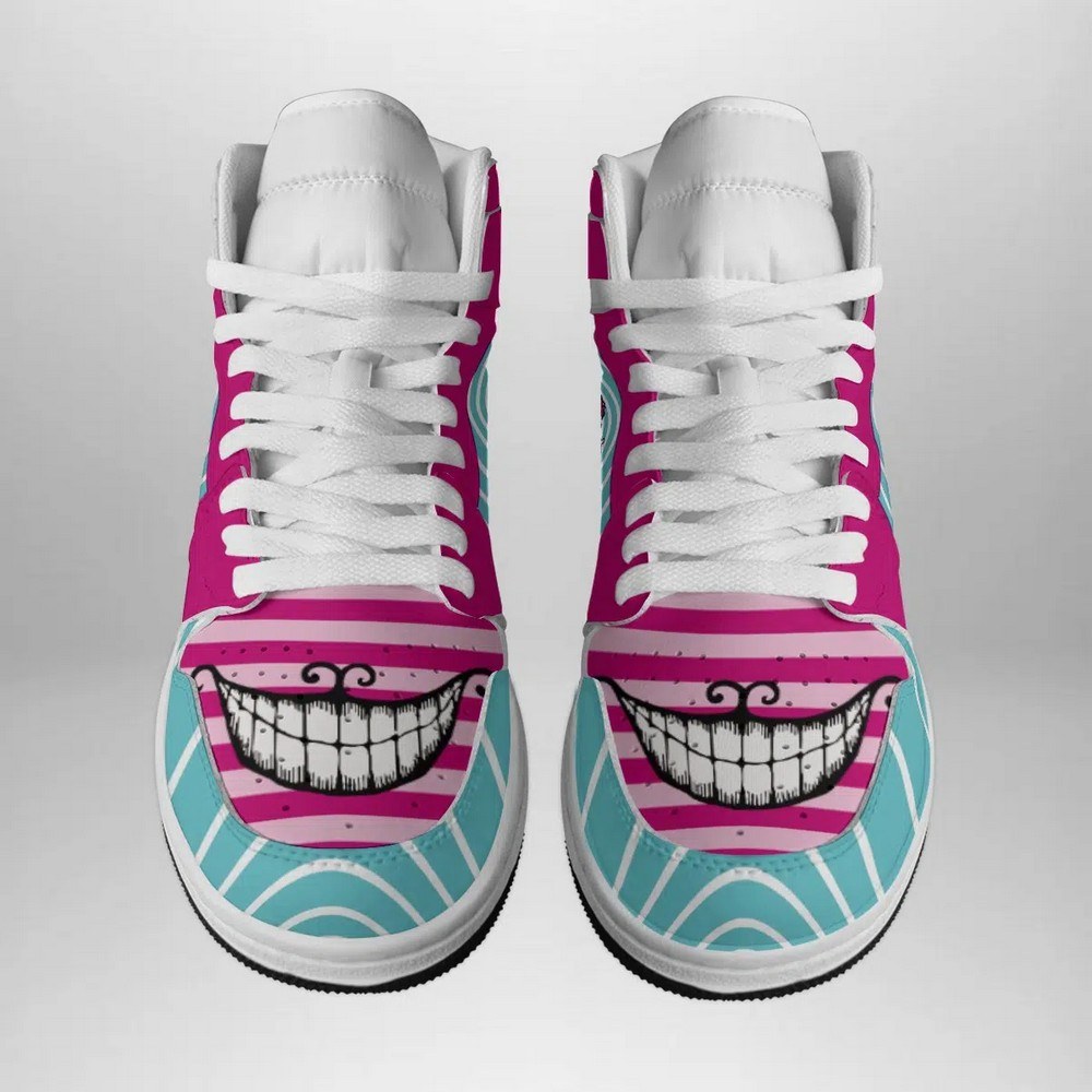 Cheshire Cat Alice in Wonderland Disney AJ1 High Top Shoes