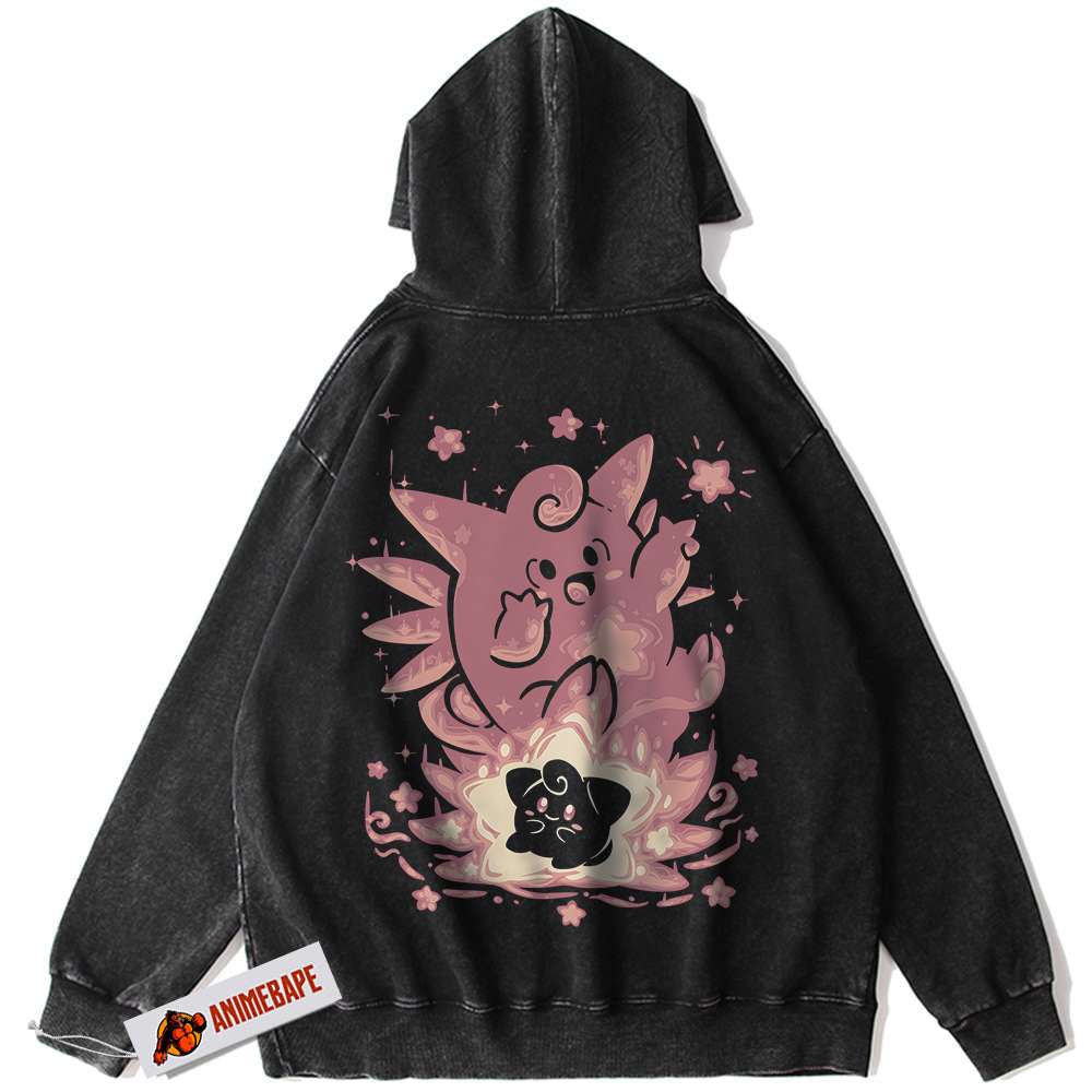 Pokemon Clefable Cleffa Vintage Hoodie for Fans and Collectors