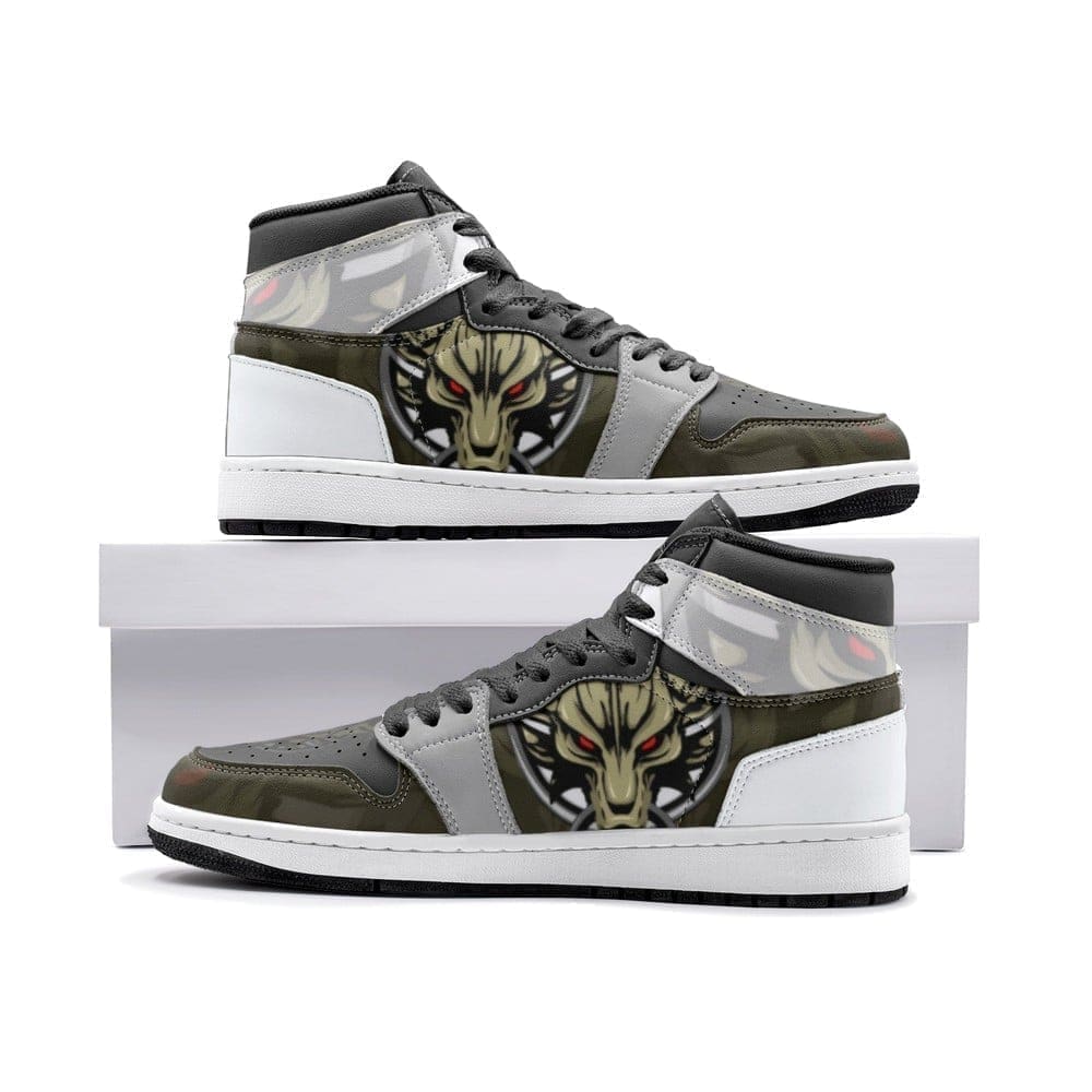 Cloud Wolf Head Final Fantasy Air Jordan 1 High Top Shoes