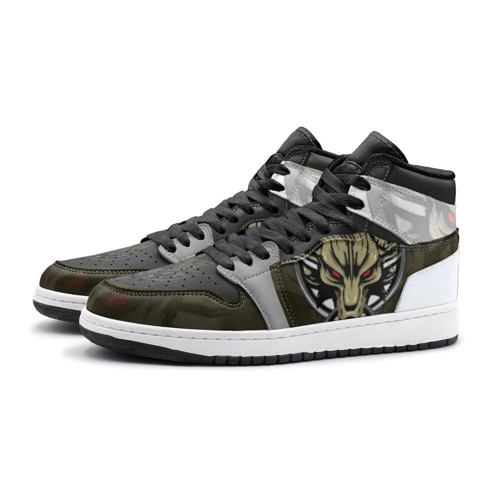 Cloud Wolf Head Final Fantasy Air Jordan 1 High Top Shoes