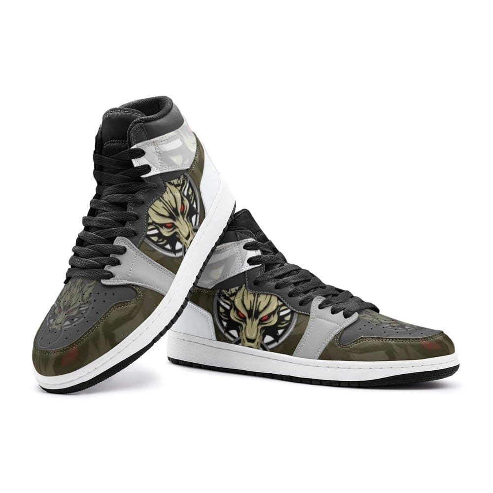 Cloud Wolf Head Final Fantasy Air Jordan 1 High Top Shoes