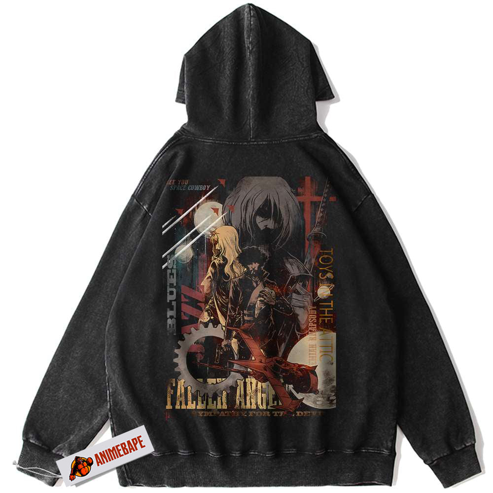 Cowboy Bebop Vintage Anime Hoodie for Fans and Collectors