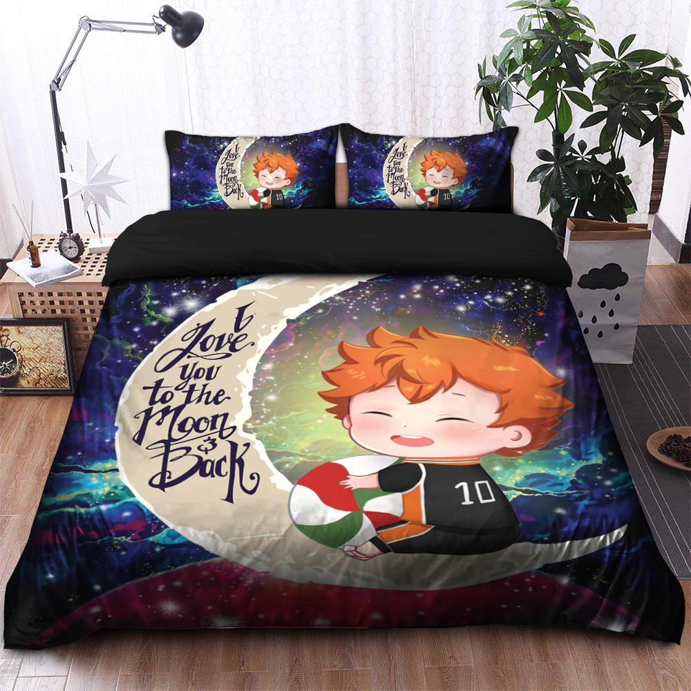 Hinata Haikyuu Galaxy Bedding Set Duvet Cover & 2 Pillowcases, Cute