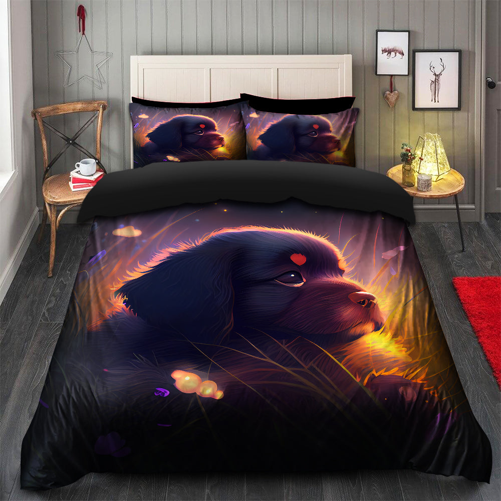 Cute Puppy Bedding Set for Kids - Duvet Cover & 2 Pillowcases