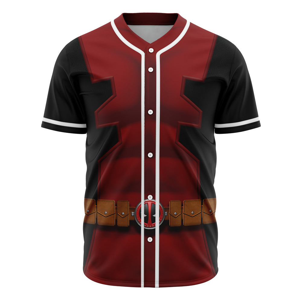 Deadpool Cosplay Marvel Baseball Jersey