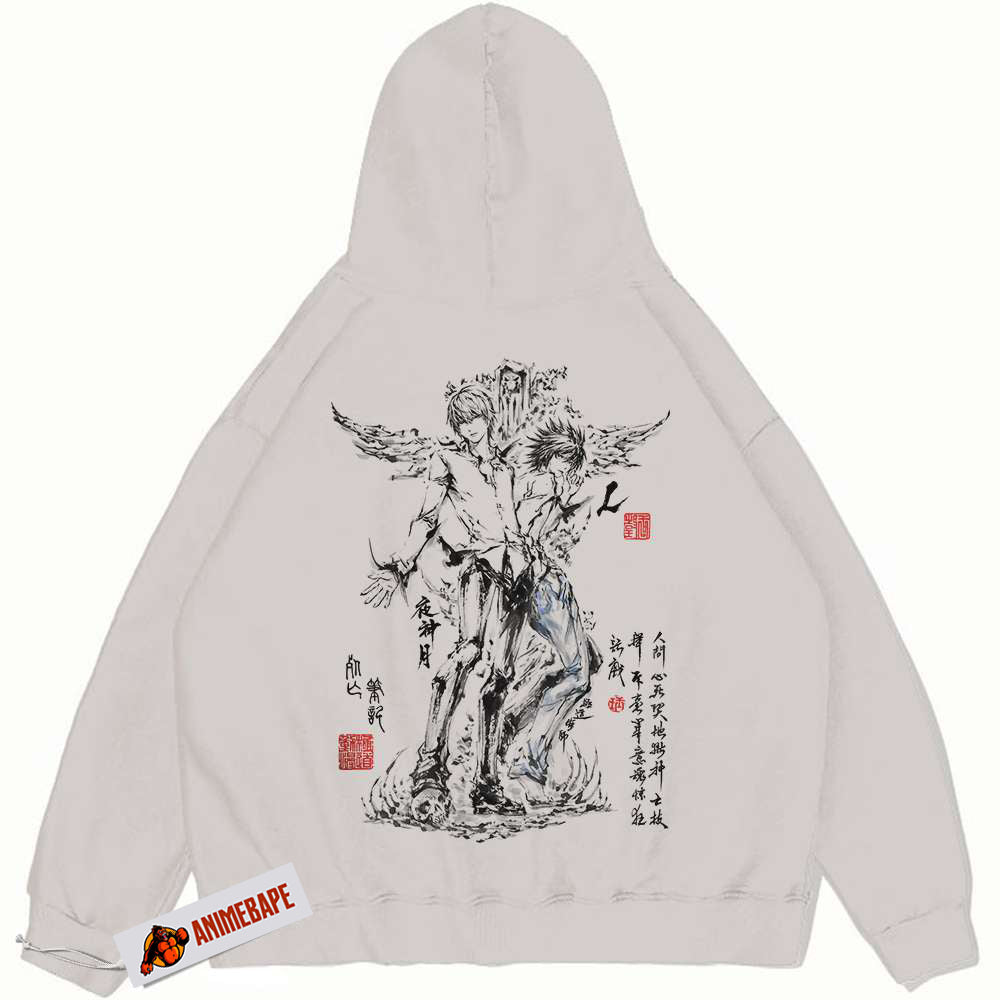 Vintage Anime Death Note Rival Hoodie for Fans and Collectors