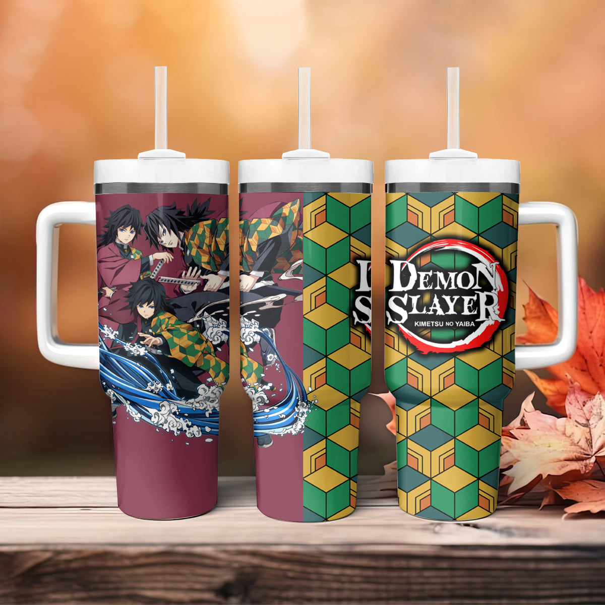 Demon Slayer Giyu Tomioka Clothes Large Tumbler