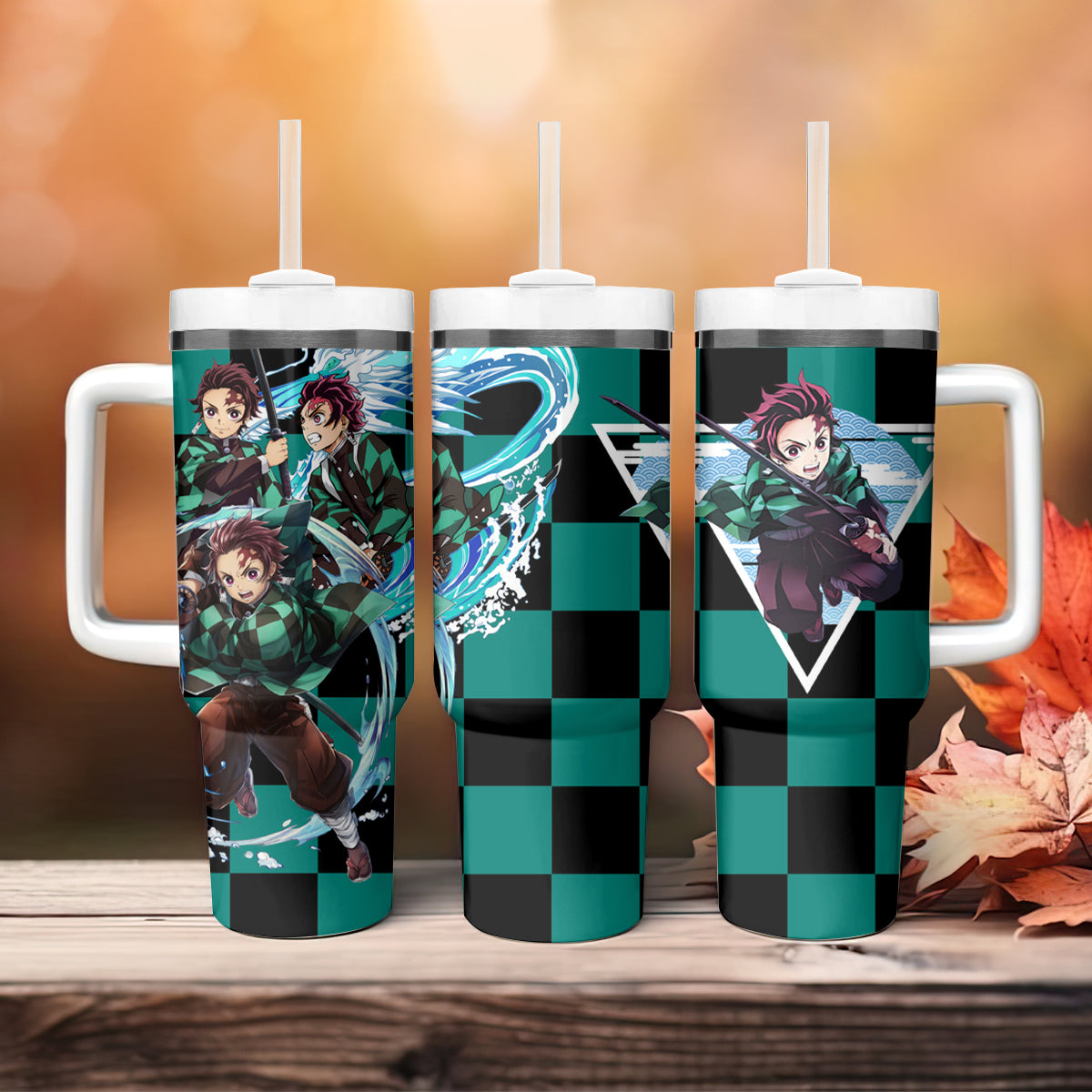 Demon Slayer Kamado Tanjro Fighting Large Tumbler