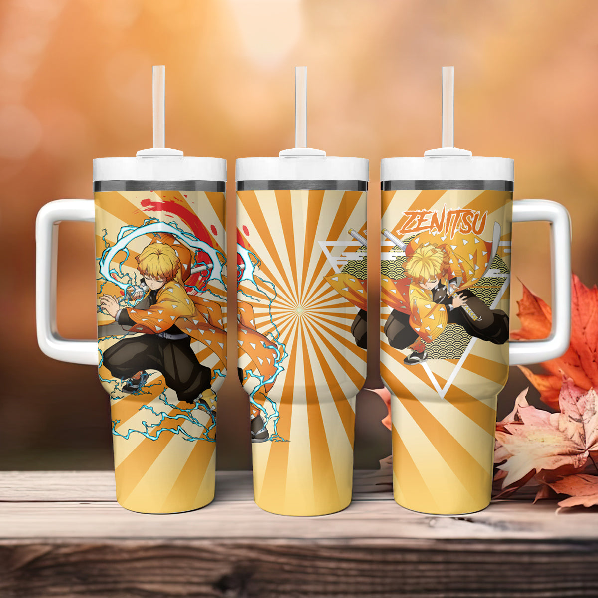 Demon Slayer Zenitsu Agatsuma Large Tumbler